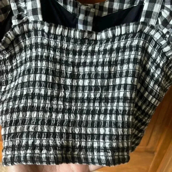 La Hearts Black And White Plaid Tank top - Picture 4 of 5